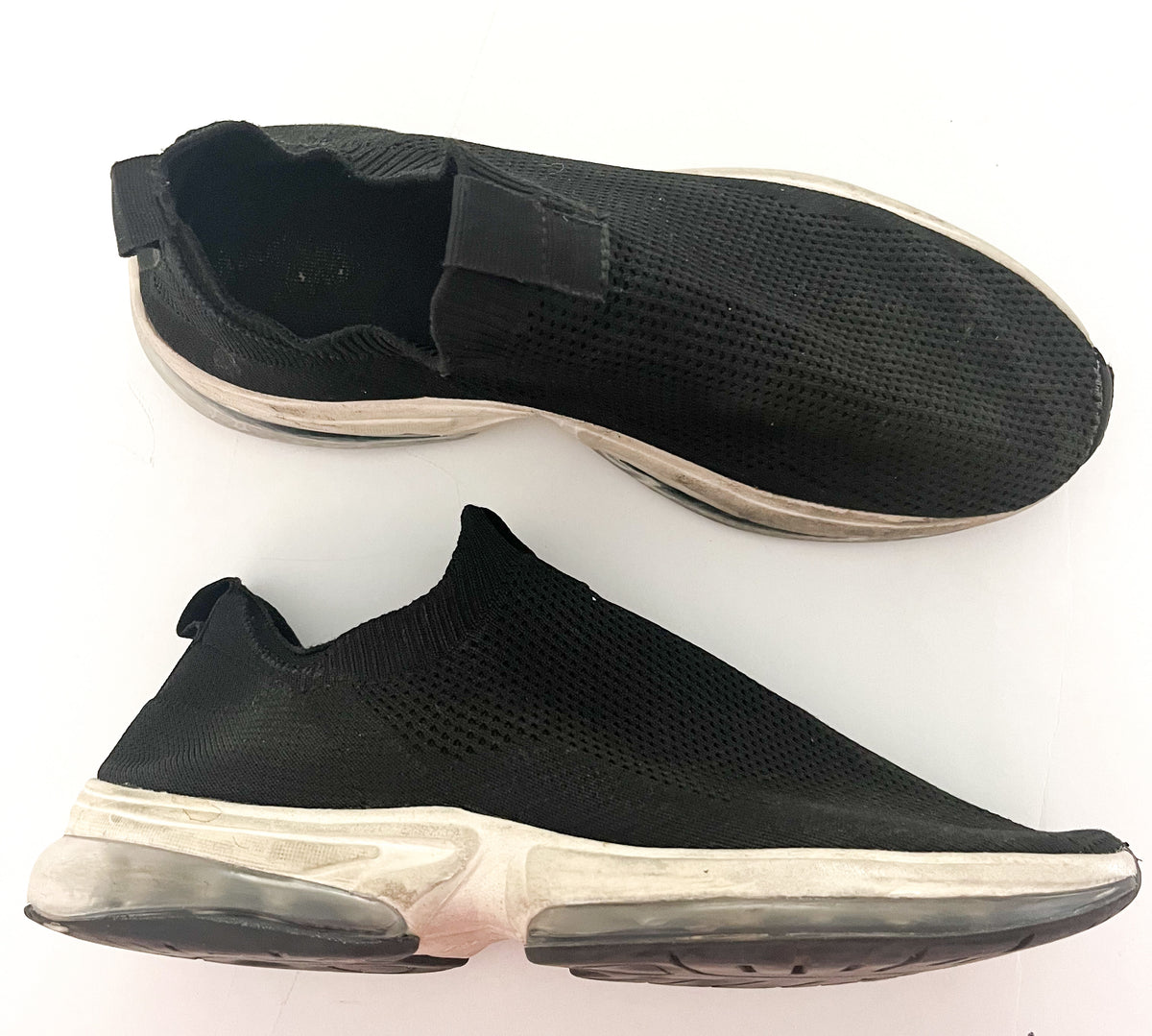 Zara black sneaker slip on sneakers size 41 – Sweet Pea Threads