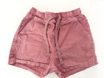 Souris Mini mauve cotton shorts with waist tie size 8 (128cm)