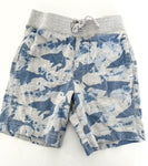 Gap grey with blue shark print cotton shorts size 2T