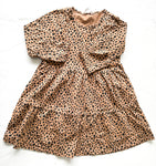 HM leopard print tier dress (size 7/8)