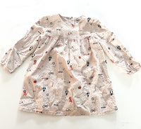 P'tit Filou toy print dotted dress  (18 months)