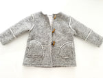 Zara grey wool jacket w/teddy lining (size 2/3)