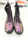 Art Class purple lace boots(size4)