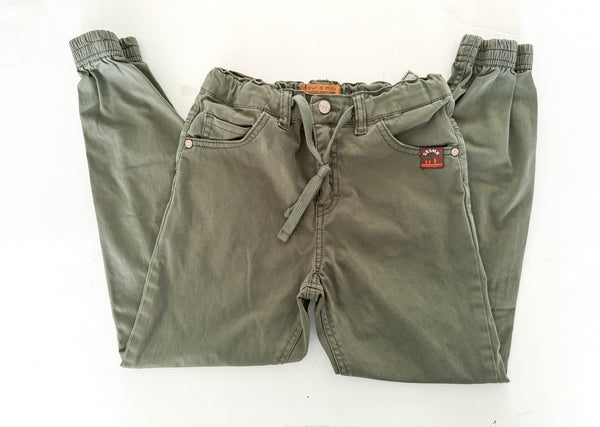 Souris Mini army green jogger pants size 8 (128cm)