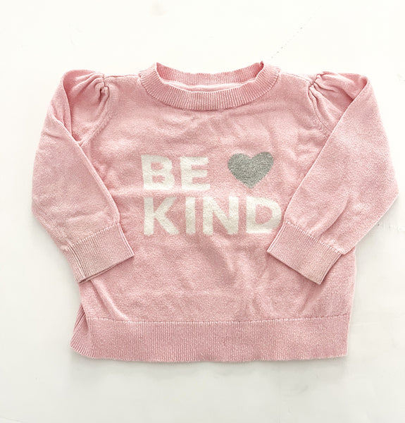 Gap be kind pink pullover (12-18 months)