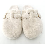 M&S shearling cream slippers(size 5Y)