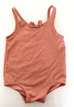 HM textured peach one piece swimsuit (size 3/4)