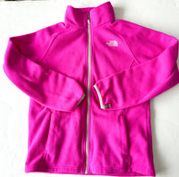 North Face fuchsia zipper fleece jacket (XL size 18)