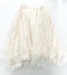 Zara cream floral tulle skirt (size 9)