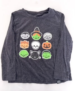 Whistle & Flute halloween print LS shirt size 3-4Y