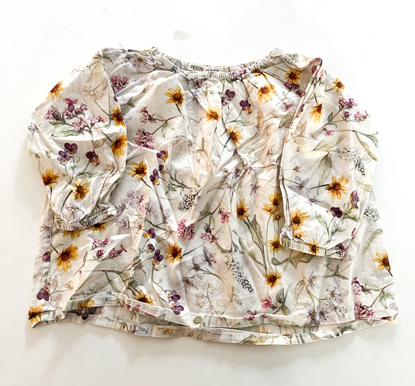 Petits Vilains cream floral shirt (18-24  months)