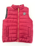 Timberland burgundy puffer vest size 3Y