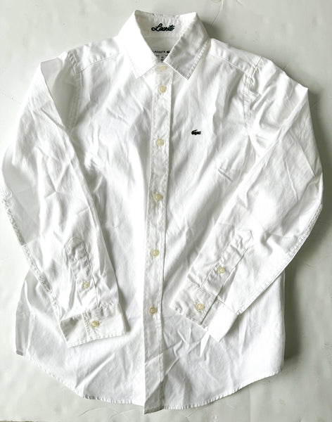 Lacoste white button shirt (NWT)  (size 10)