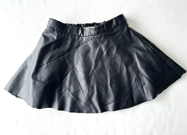 HM black faux leather skirt (size 5/6)