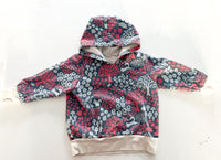 Winter water forest print hood pullover  (size2)