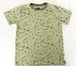 Souris Mini green SL tee shirt with leaf and insect print size 12Y