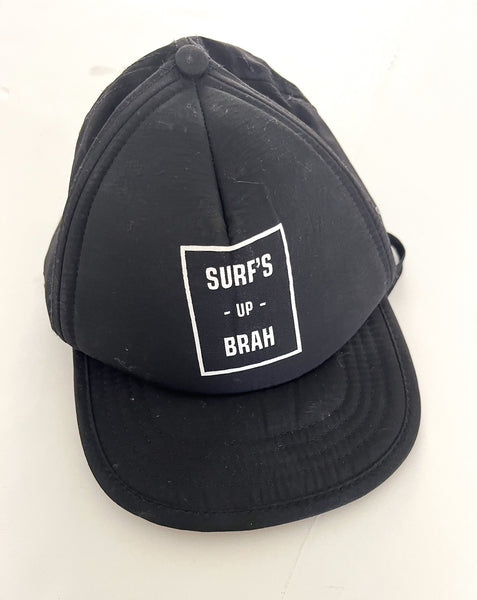 Bitty Brah black nylon baseball hat with Surf's Up Brah size N/A