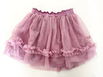 Souris Mini purple tulle and ruffle detail skirt   (size 8)