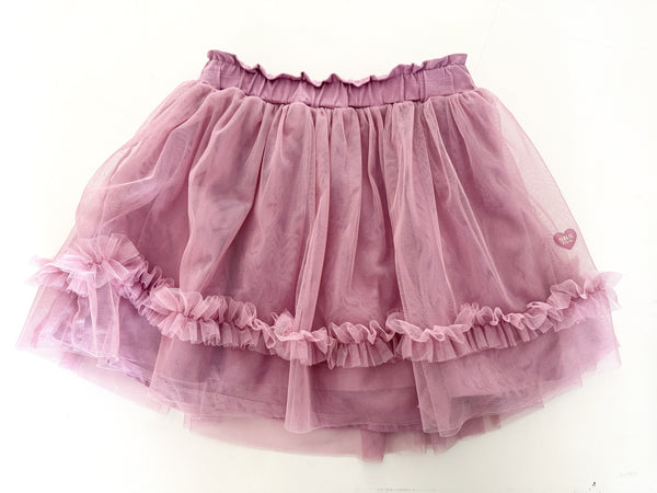 Souris Mini purple tulle and ruffle detail skirt   (size 8)