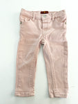7 for all mankind blush pink denim jeans (18 months)