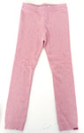 Souris Mini pink with eyelet detail knit leggings size 8 (128cm)