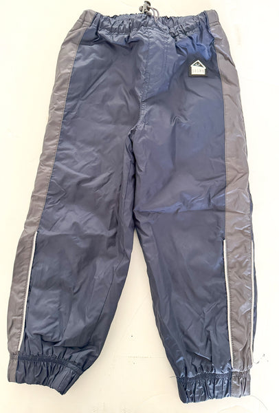Souris Mini navy w/dark grey lined splash pants w/adjustable drawstring( size 5)
