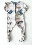 hatley Rancher print zipper sleeper (6-12 months)