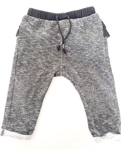Zara heather black sweats (6-9 months)