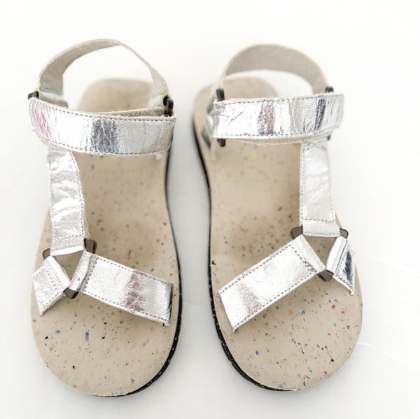 Zara metallic strap sandals (size 6Y)
