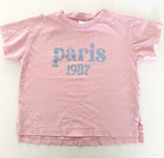 Zara pink "Paris 1987" SL t-shirt   (size 7)