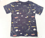 Souris Mini navy SL tee shirt with fishing graphic print size 12Y
