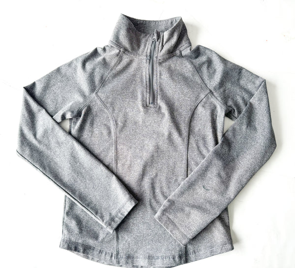 Joe Fresh grey half zip pullover(size 7/8)