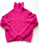 Boden pink knit turtleneck pullover (size 9/10)