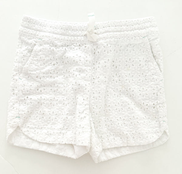 Cat & Jack floral white shorts (size 2)