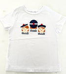 Jacadi white t-shirt w/ nautical Parisian girl print (approx. size 3/4)