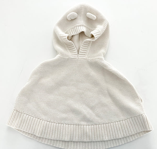 Gap cream knit poncho (size 2)