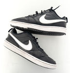 Nike black and white dunk low retro sneakers size 7Y