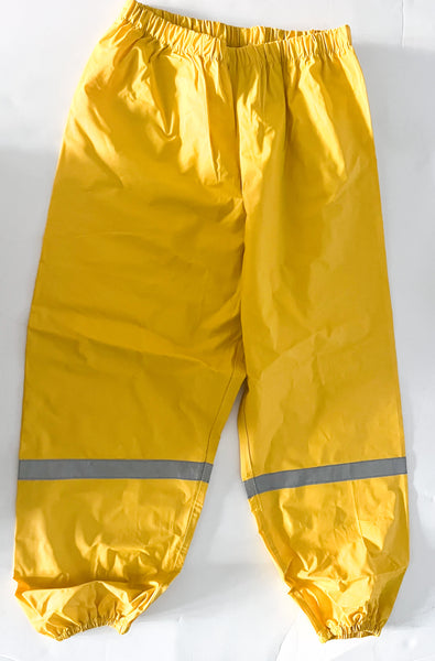 Splashy yellow splash pants (size 9/10)