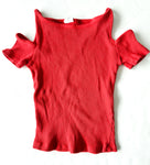 Zara coral ribbed tank shirt (size 8)