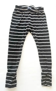 Quinn and Dot black and white stripe leggings size 3T