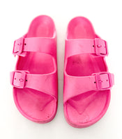 Gap pink rubber sandals(size 3/4)