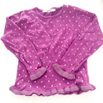 3 Pommes purple dotted knit sweater (size 3)