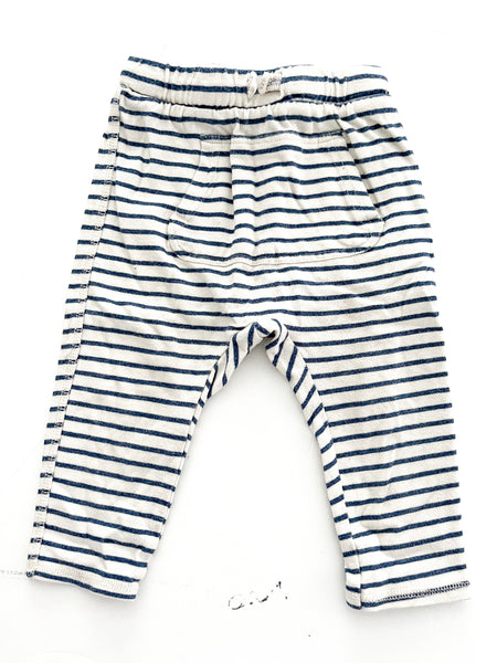 Zara blue/white stripe leggings (18-24 months)