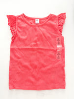Gap coral ribbed tank shirt (size 5)