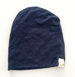 Quinn and Dot navy soft slouchy beanie size	7"