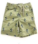 gap green Mickey Mouse print shorts (size 4)