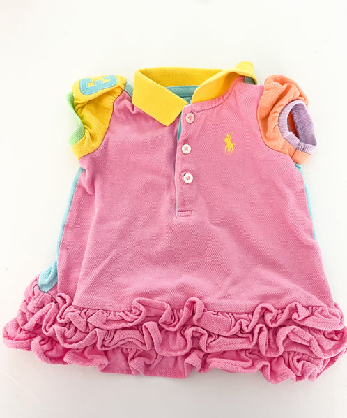 Ralph Lauren pastel color polo dress w/bloomers (3 months)