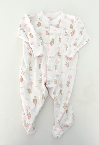 Babycottons bunny and balloon print sleeper (3 months)