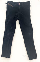 Zara black velvet pants (size 6)
