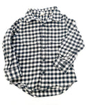Gap flannel black and cream plaid shirt(size 4)